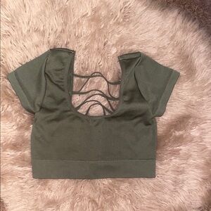 Aerie Olive Green Top
